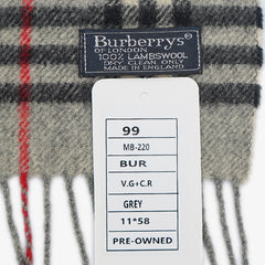 Burberry’s Lambswool Classic Check Pre-Owned Scarf