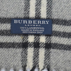 Burberry Lambswool Nova Check Printed Pre-Owned Scarf