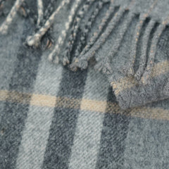 Burberry Wool Reversible Check Printed Pre-Owned Scarf