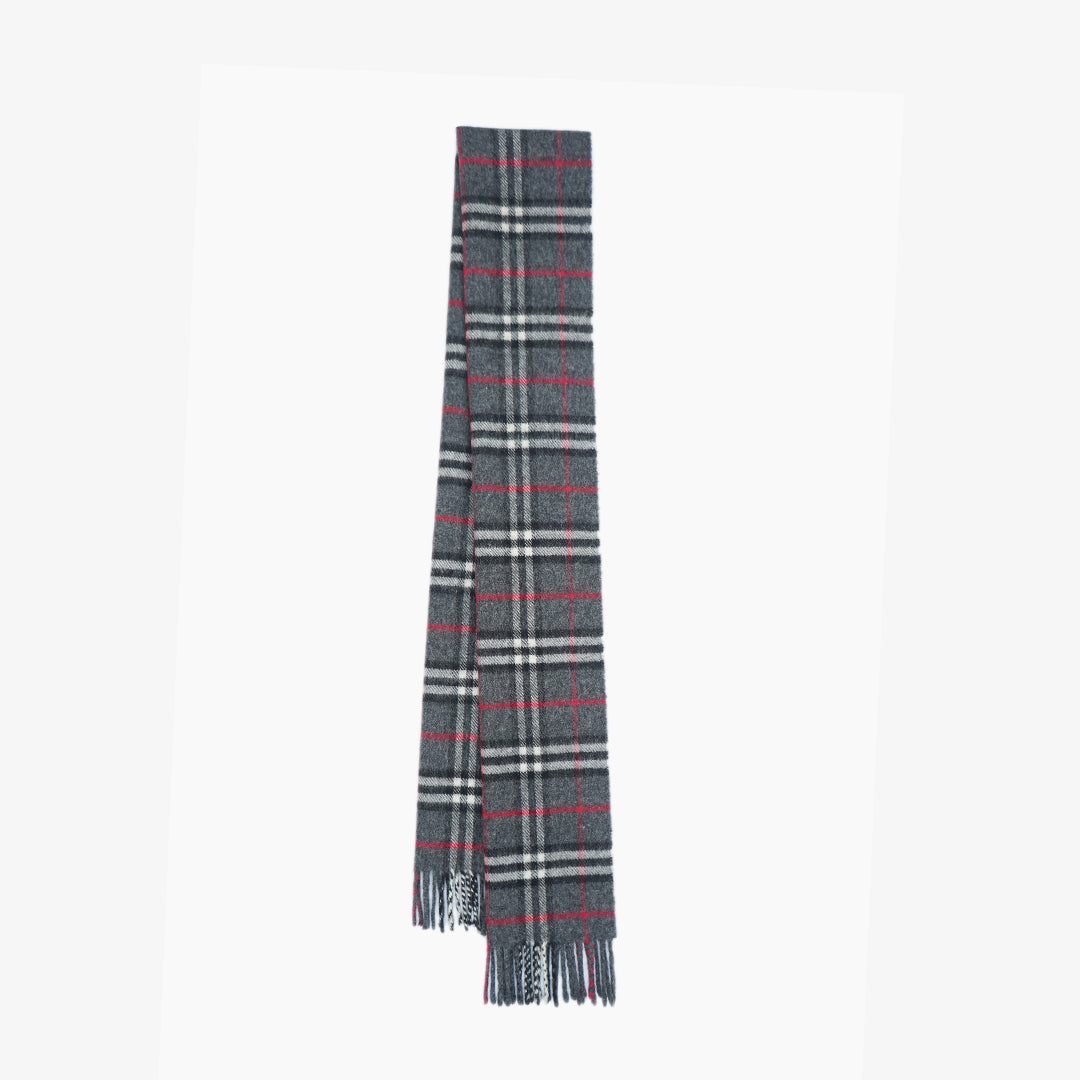 Burberry Lambswool Classic Check Printed Pre-Owned Scarf