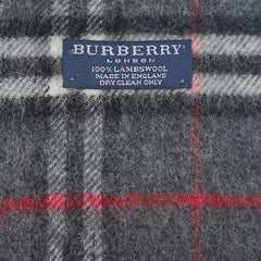 Burberry Lambswool Classic Check Printed Pre-Owned Scarf