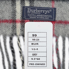 Burberry’s Lambswool Classic Check Printed Pre-Owned Scarf